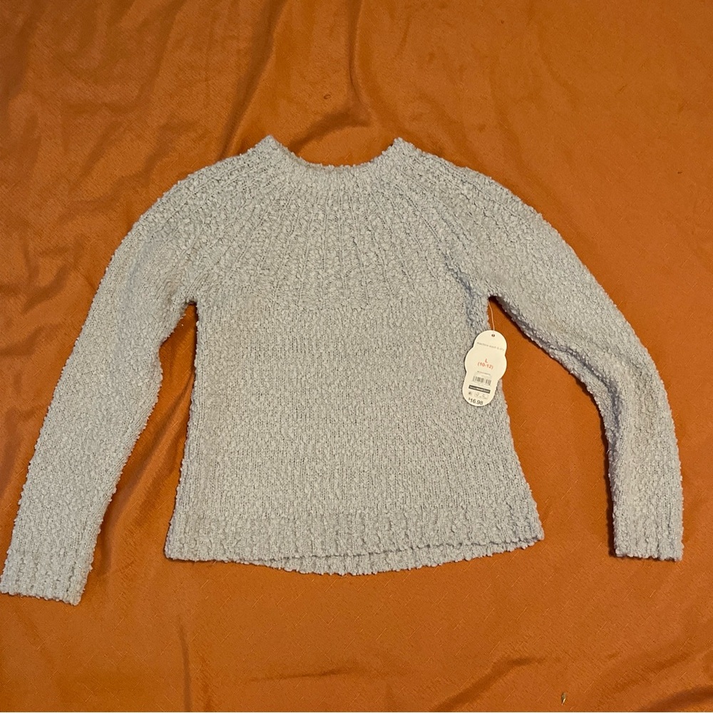 Wonder Nation Gray Sweater Girls Large 10-12 Polyblend Long Sleeve Buy Now